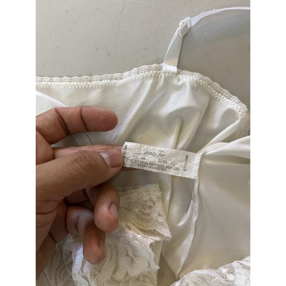 Vtg Y2K Coquette Fairy Cami Slip Babydoll Top S Dainty Romance Ballet Ethereal - Picture 10 of 14